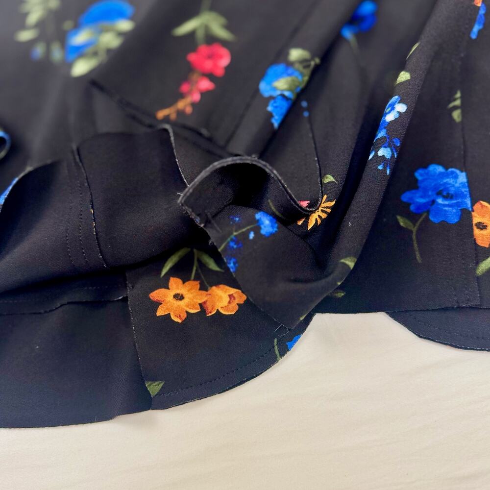 Tahari Floral Blazer Jacket Women’s 4 Black Floral Career Office Siren Botanical - Picture 11 of 16